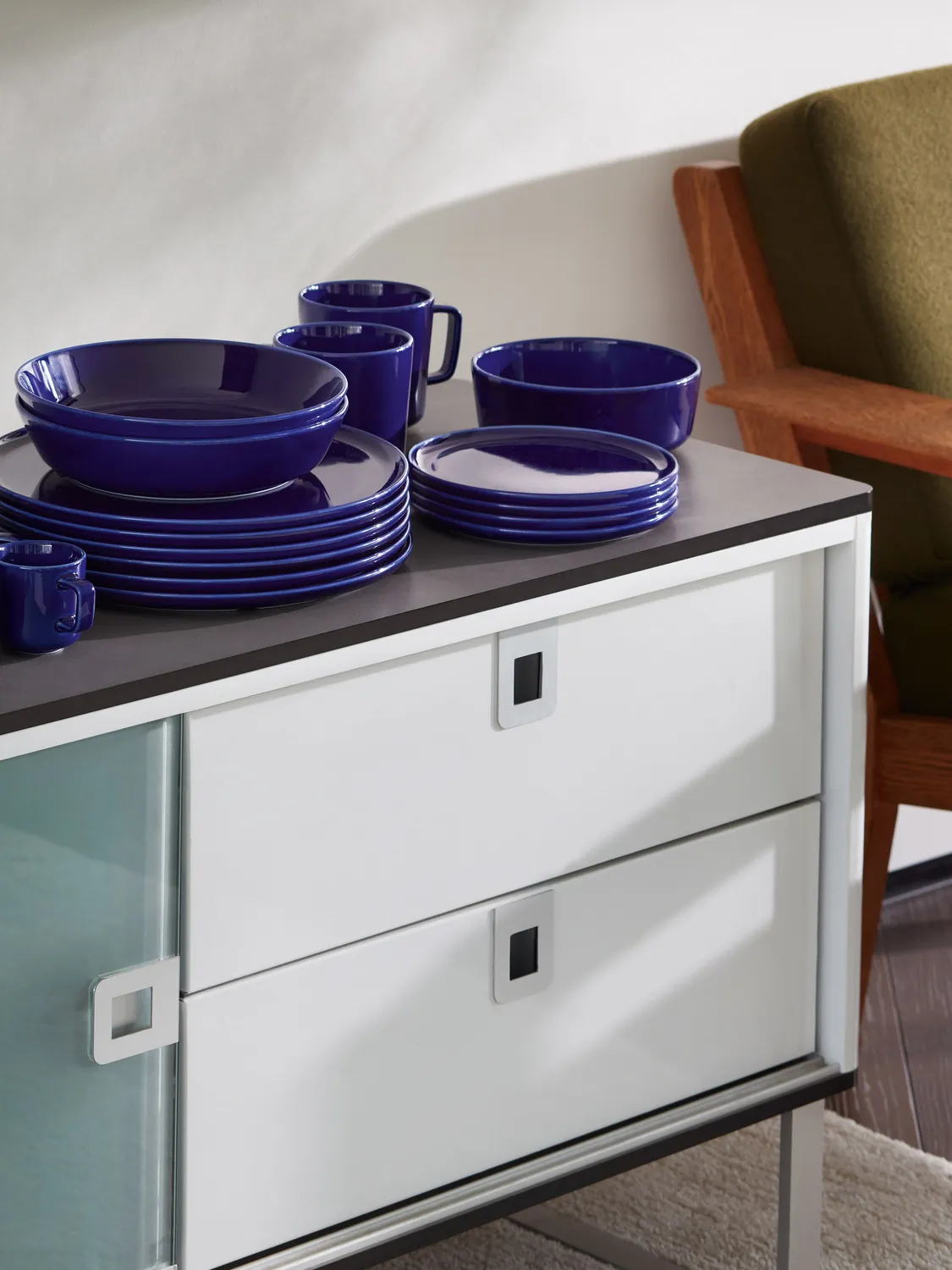 LSA Collective suppeskål 2 stk cobalt porcelæn