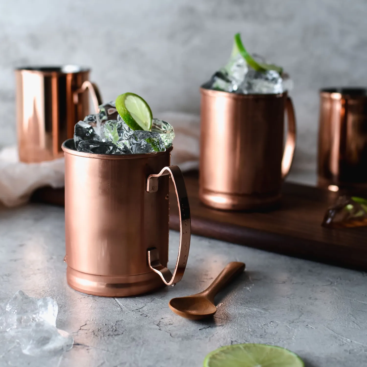 Libbey Moscow Mule kobberkrus 4 stk 414 ml med hank
