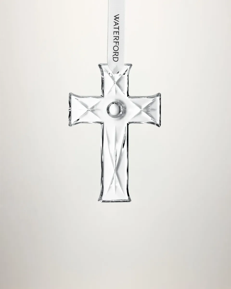 Waterford Mini Cross kors julepynt krystal hvid