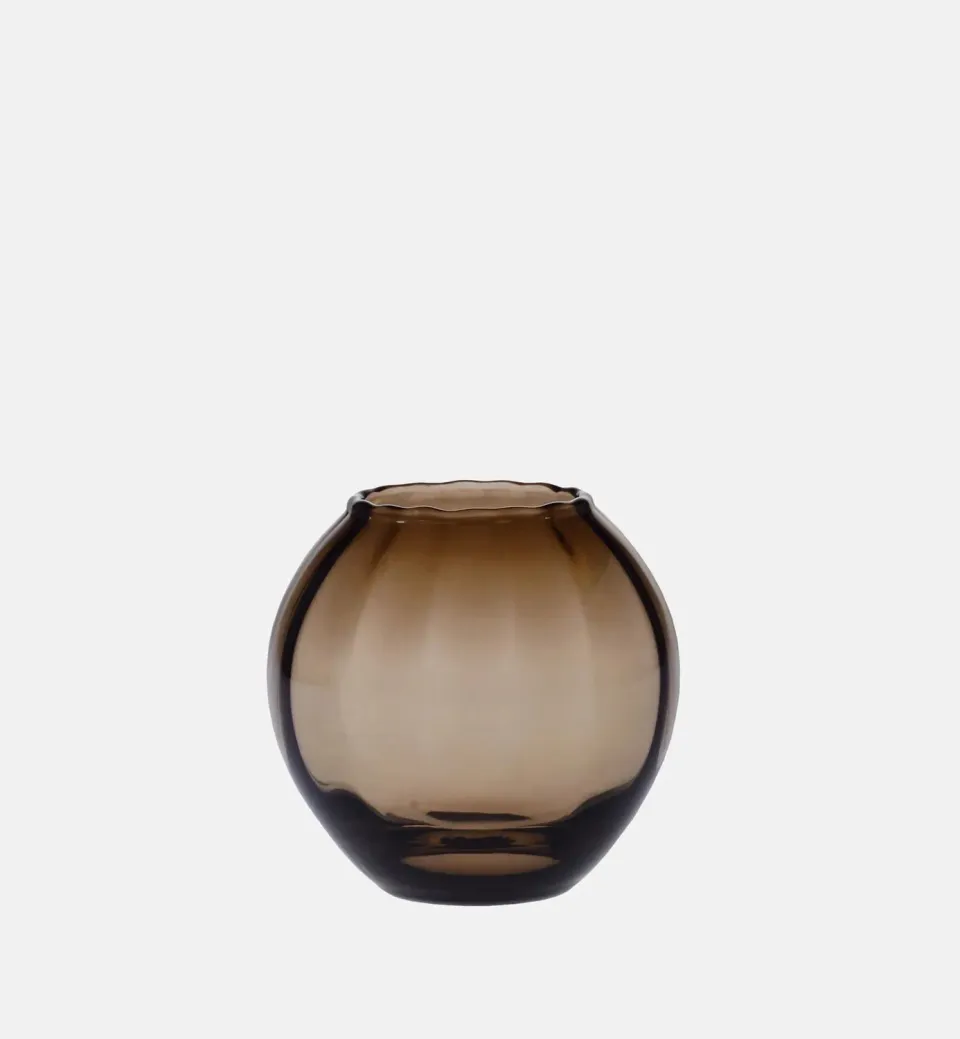 Krosno lysestager smoky quartz krystal 11,4 cm