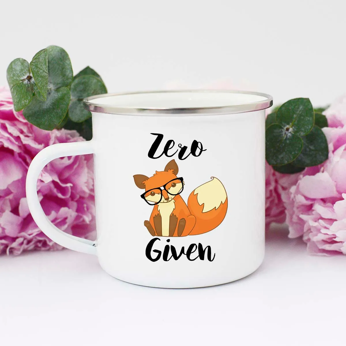 Mugsby Zero Fox Given kaffekrus 325 ml hvid sjov