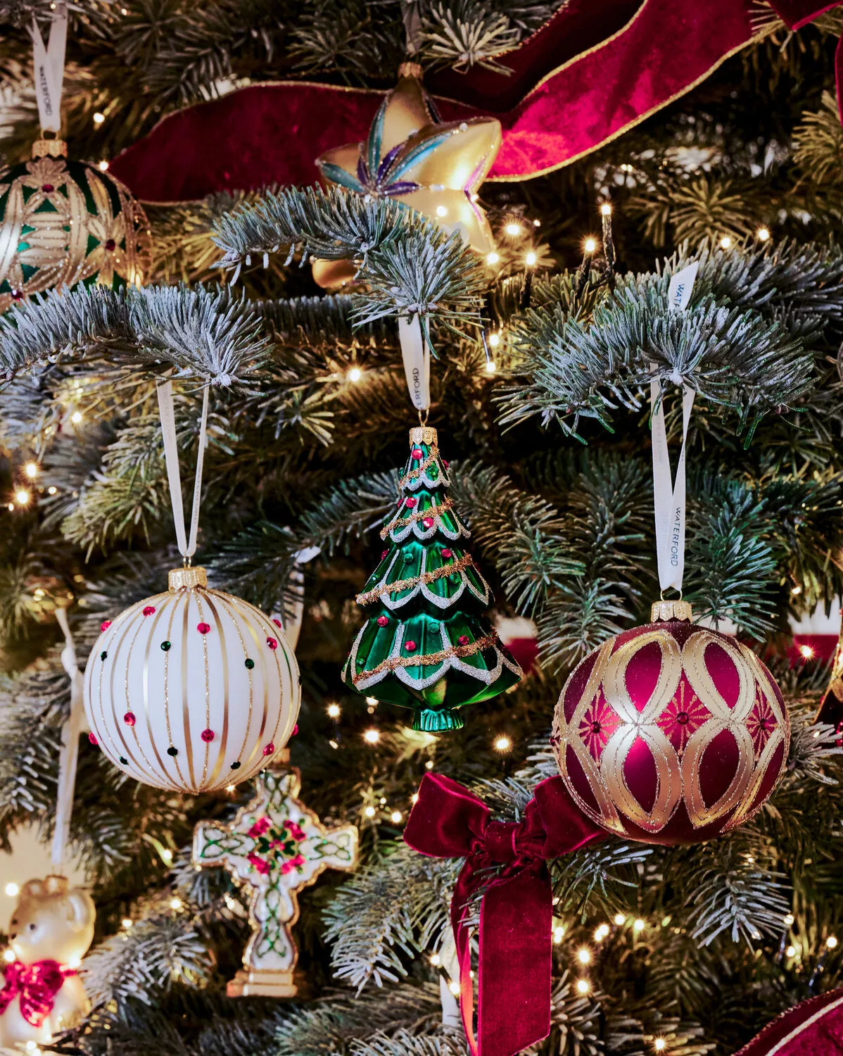Waterford Holiday Heirlooms juletræspynt glas ornament