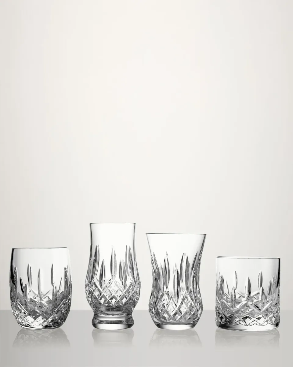 Waterford Lismore Mixed Tumbler whiskyglas 4 stk slebet
