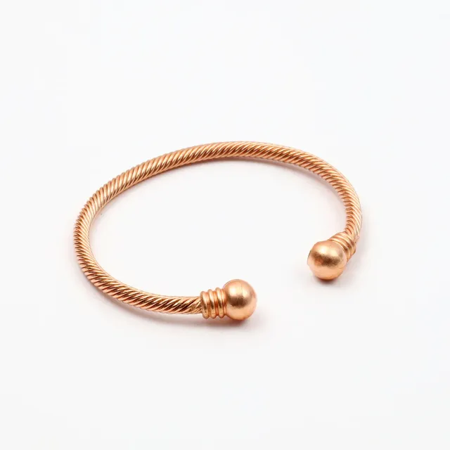 El'Cobre Design 70 kobberarmbånd hamret med gaveæske