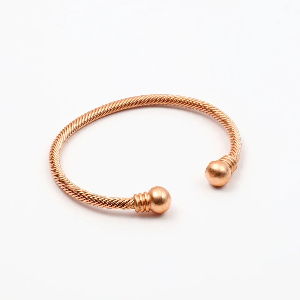 El'Cobre Design 70 kobberarmbånd hamret med gaveæske