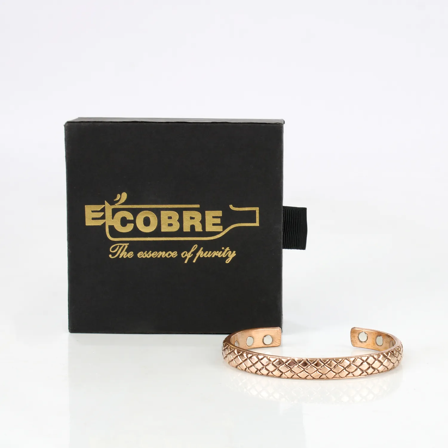El'Cobre Kobber Magnetarmbånd Design 19 med Æske