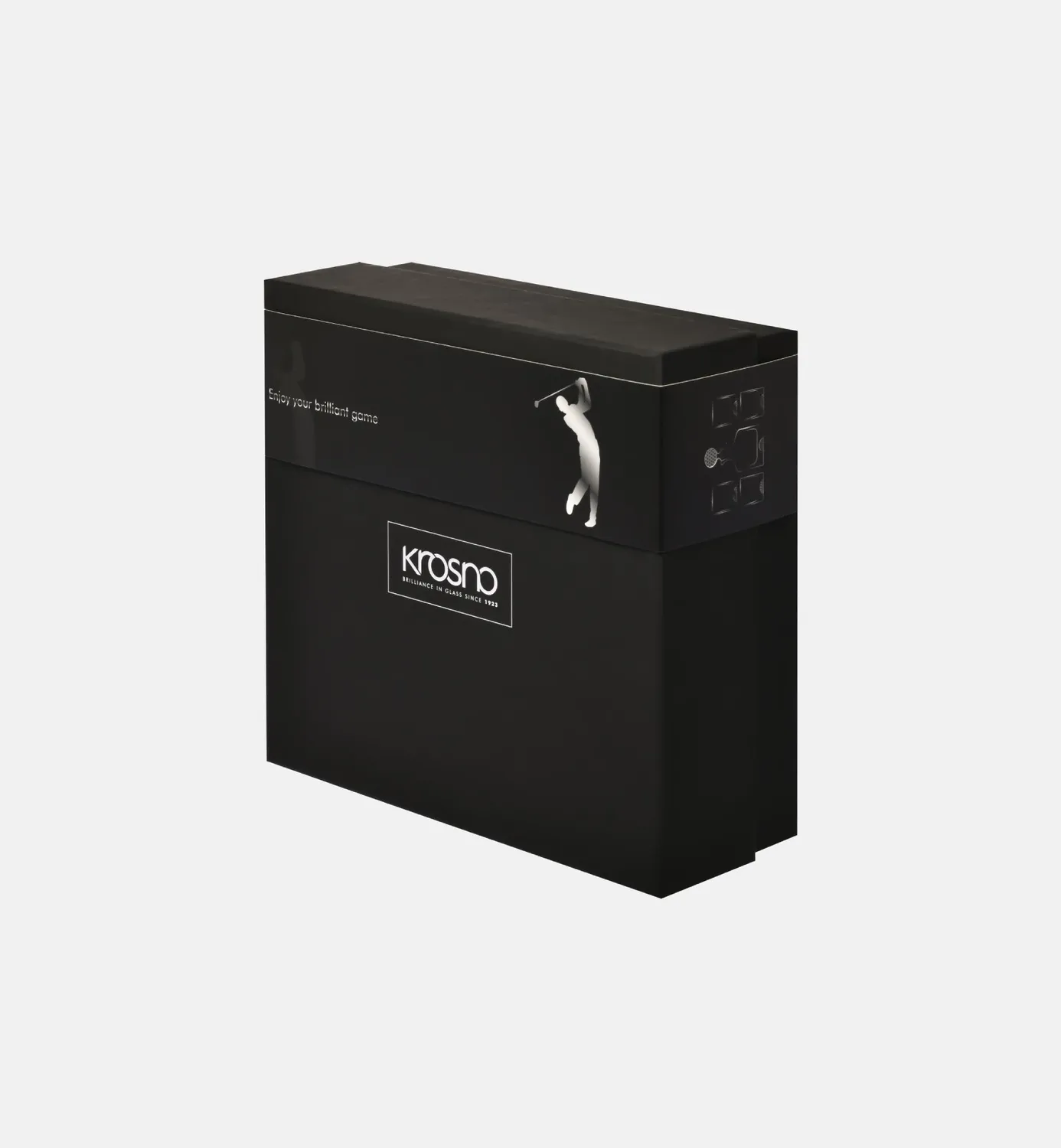 Krosno Golf whiskysæt 5 dele karaffel + 4 glas