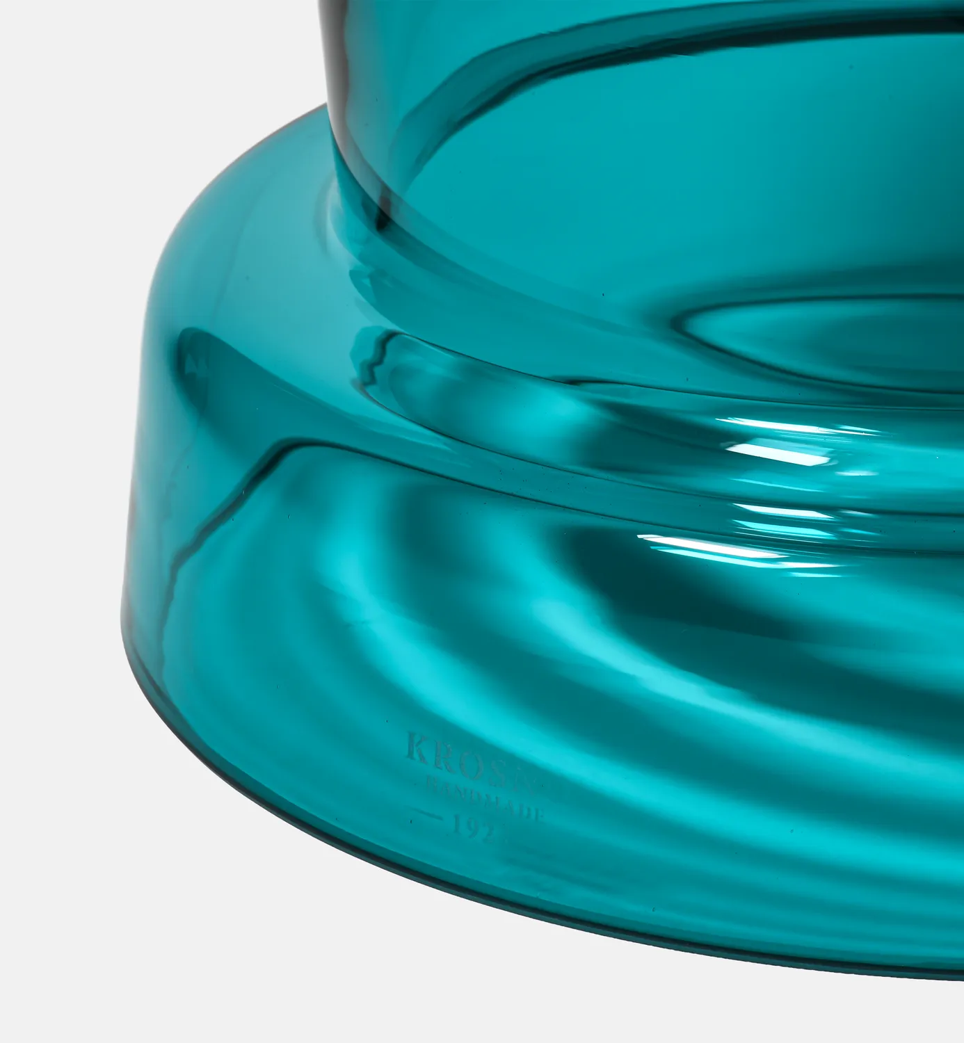 Krosno glas sofabord 30 cm azure blå