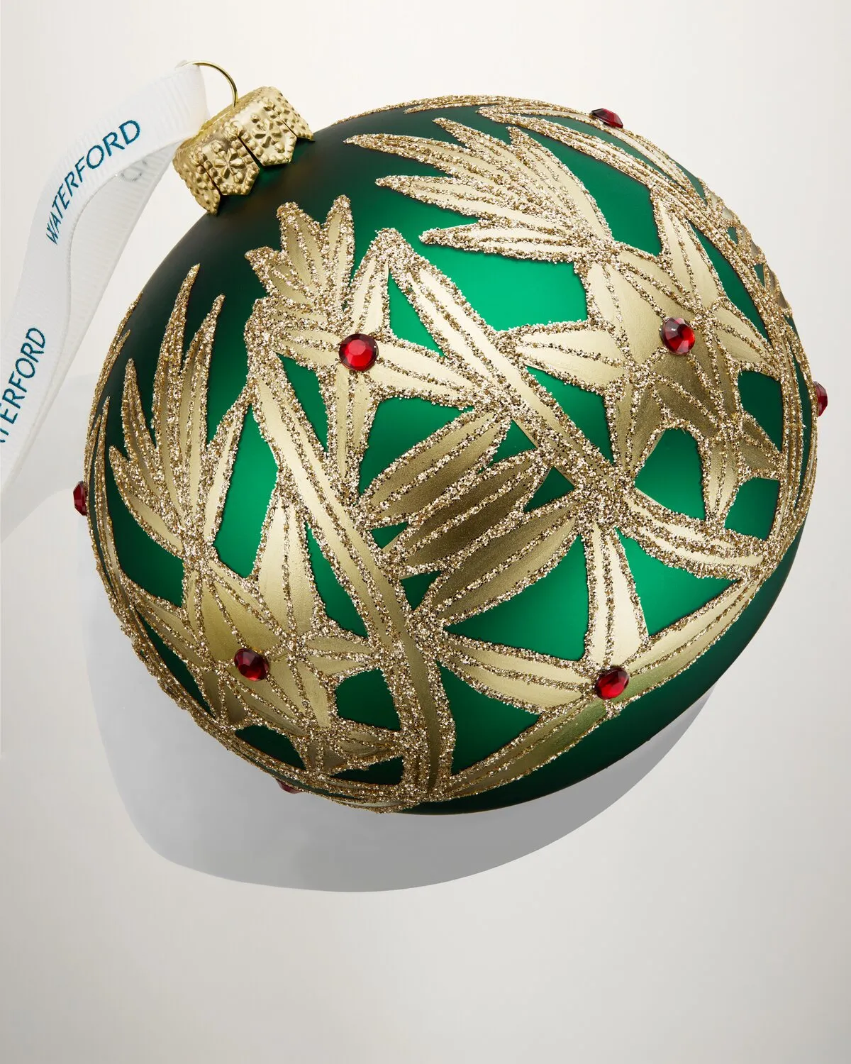 Waterford Holiday Heirlooms Clare julekugle grøn