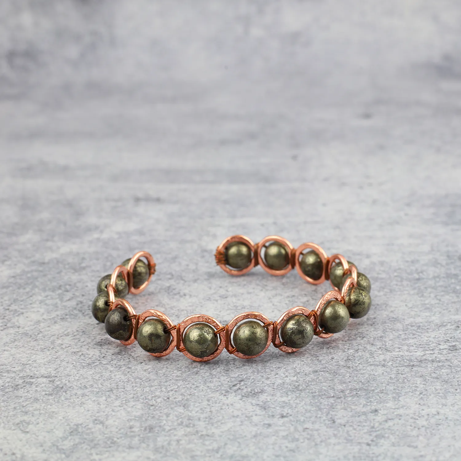 El'Cobre Copper Pyrite armbånd kobber cuff