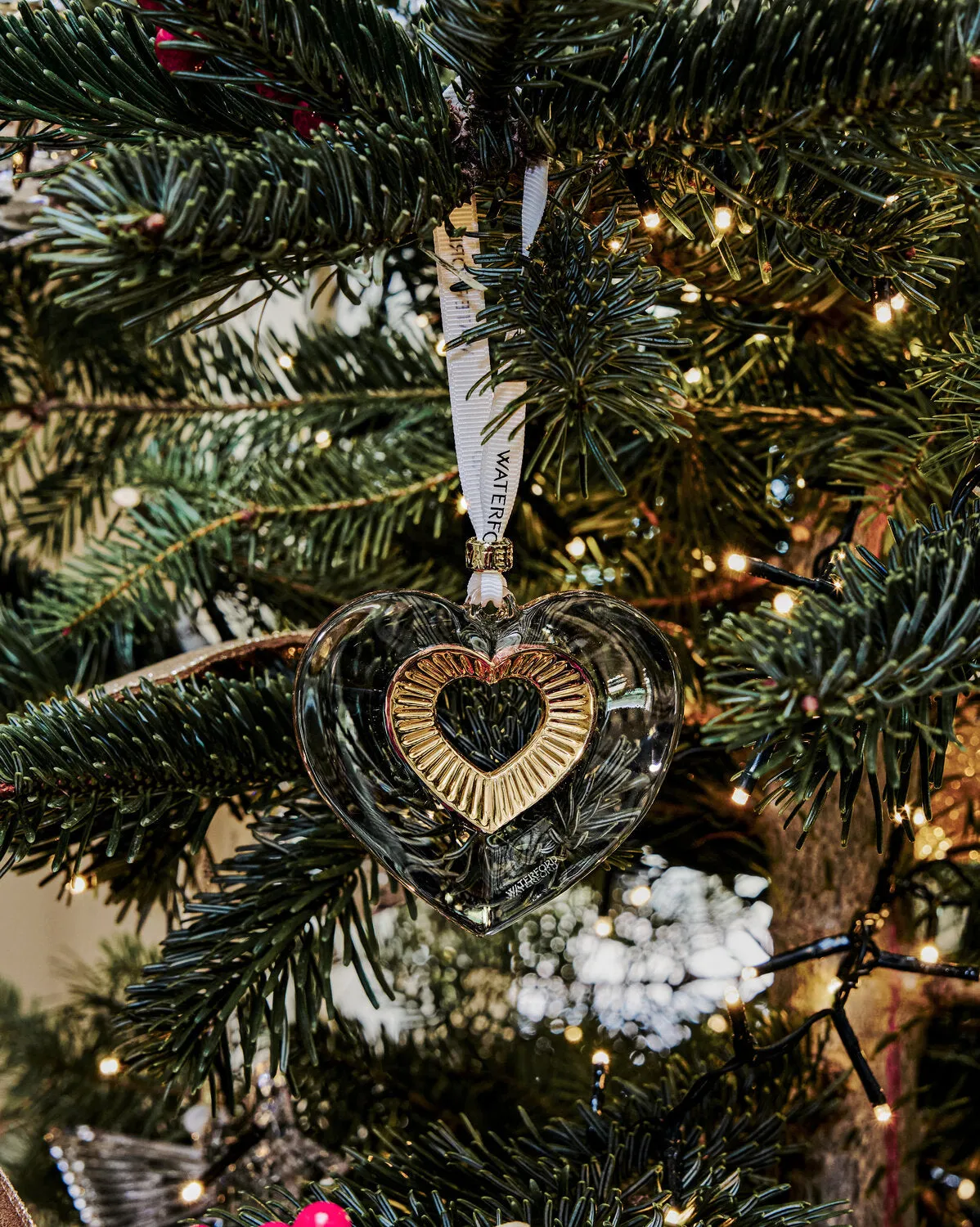Waterford Christmas Heart julepynt guld hjerte