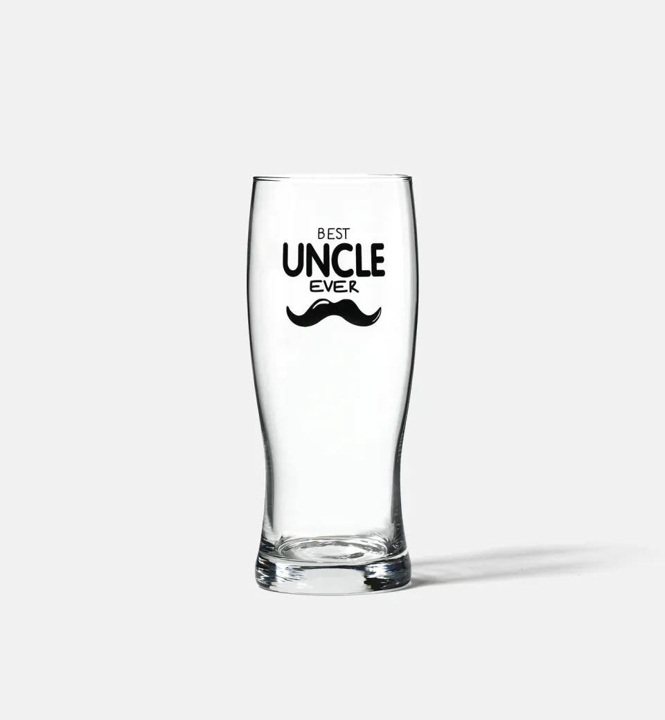 Krosno Best Uncle Ever ølglas 500 ml med tryk