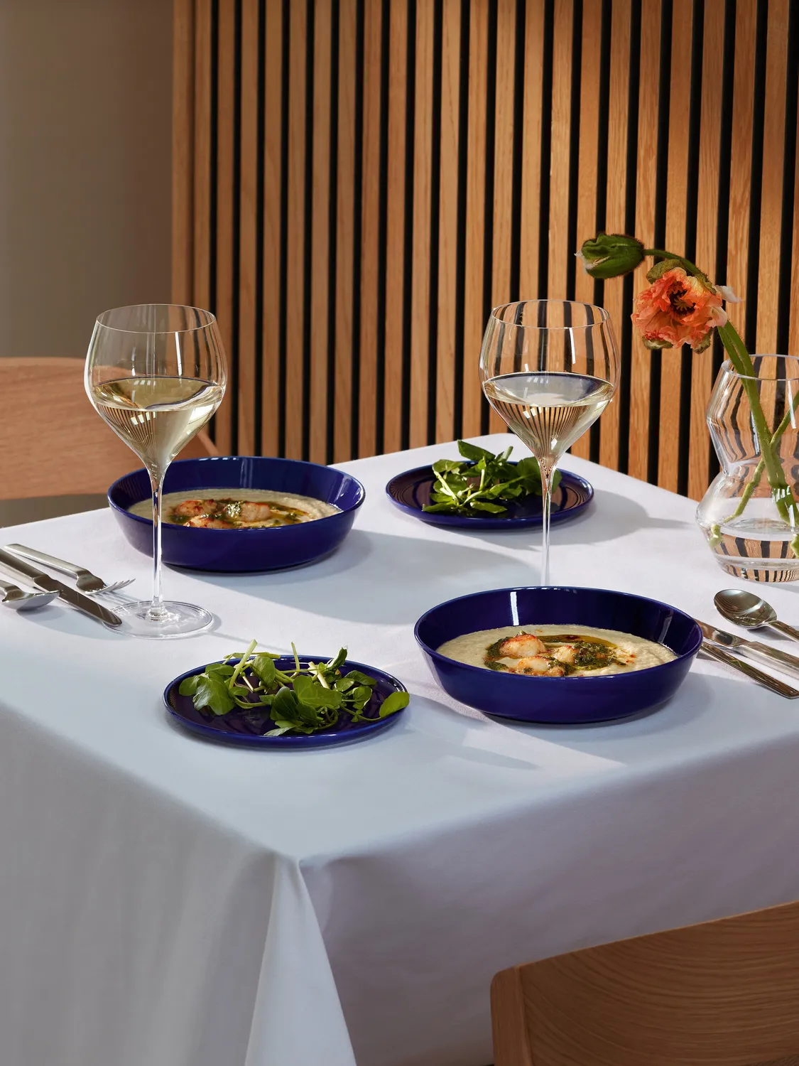 LSA Collective sidetallerken 2 stk cobalt porcelæn