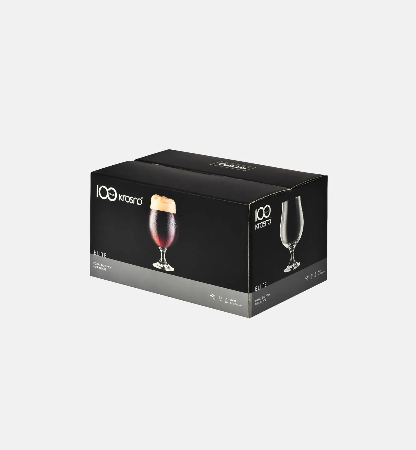 Krosno ølglas 620 ml til mørk øl krystal
