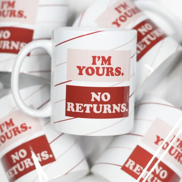 Mugsby I'm Yours No Returns kop 325 ml keramik