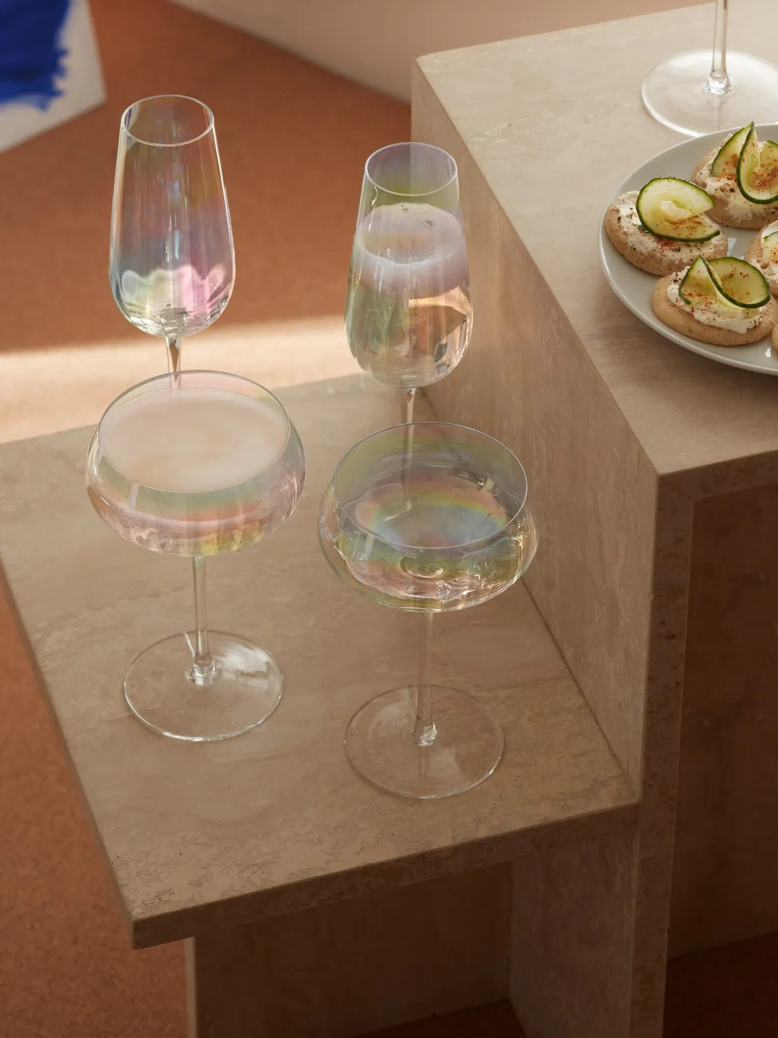 LSA Pearl Champagne Flute glas 2 stk perle