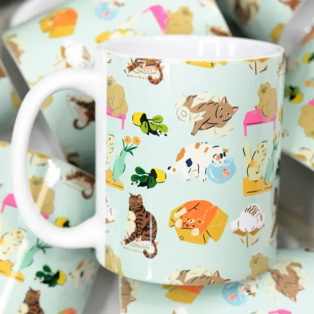 Mugsby Bad Cats krus 325 ml sjovt