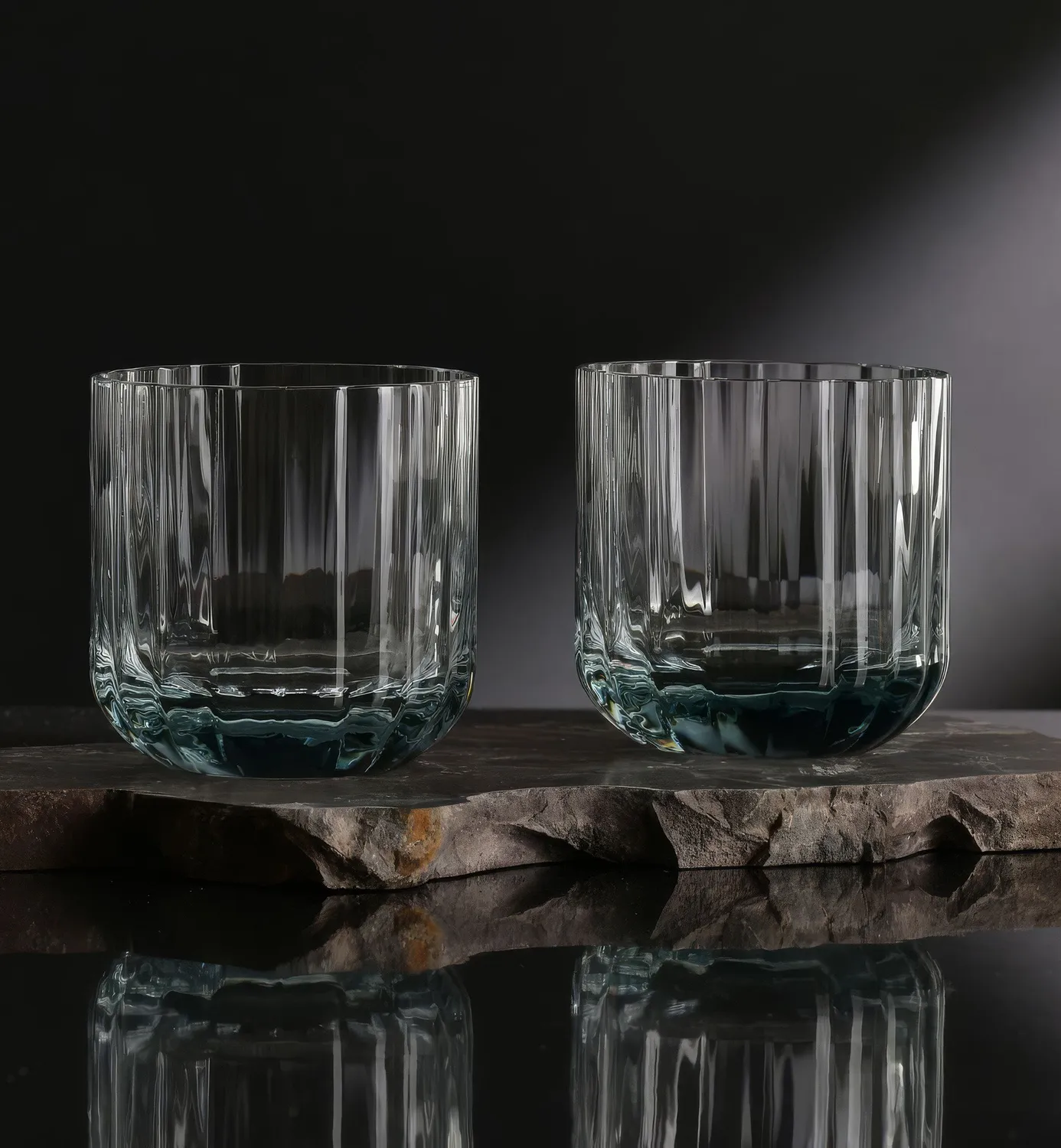 Krosno Marszalkowska vandglas 300 ml akvamarin blå