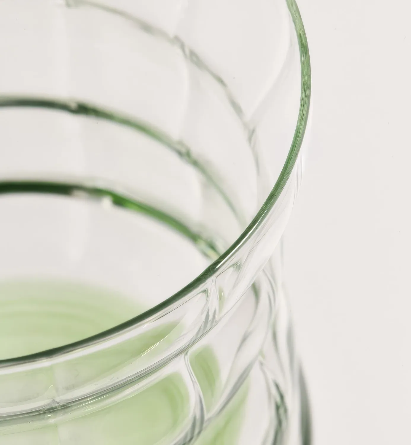 Krosno Matcha Moments glas 330 ml bølget grøn