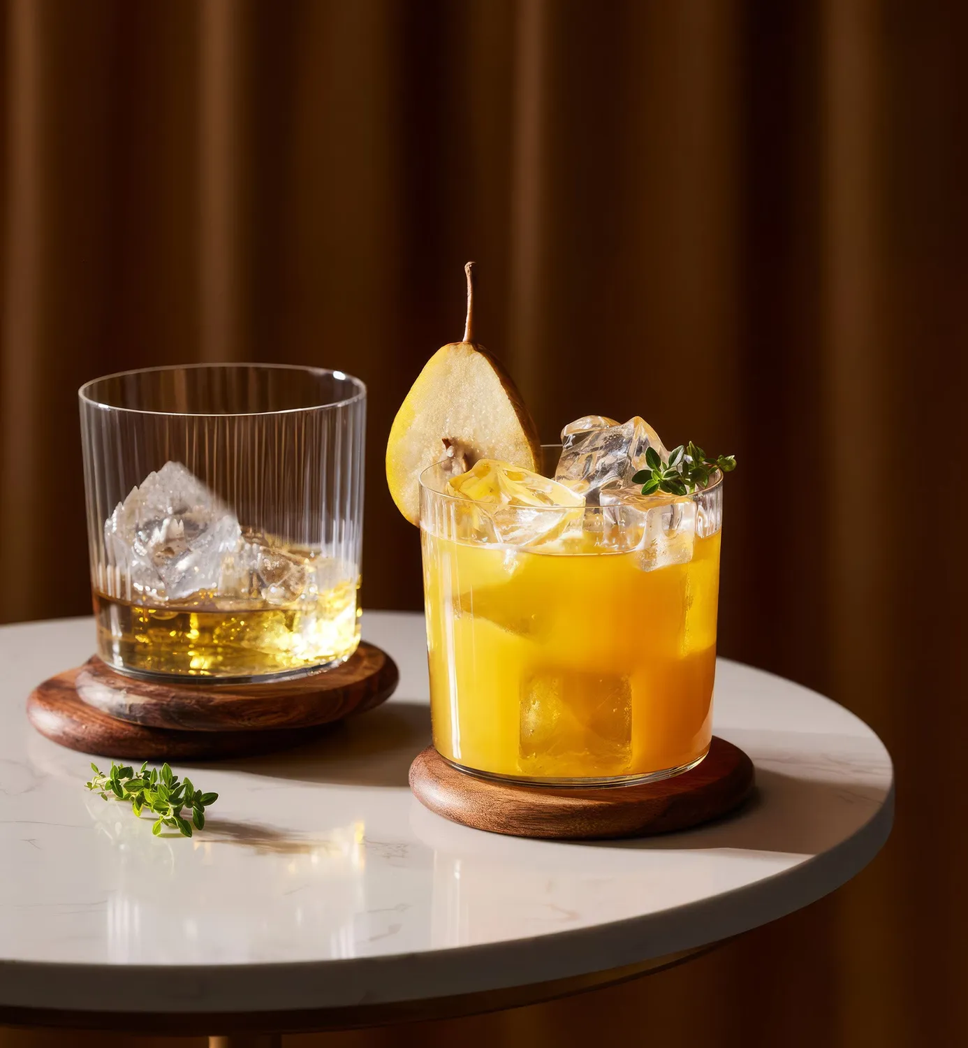 Krosno Mixology drikkeglas 410 ml ribbet klart