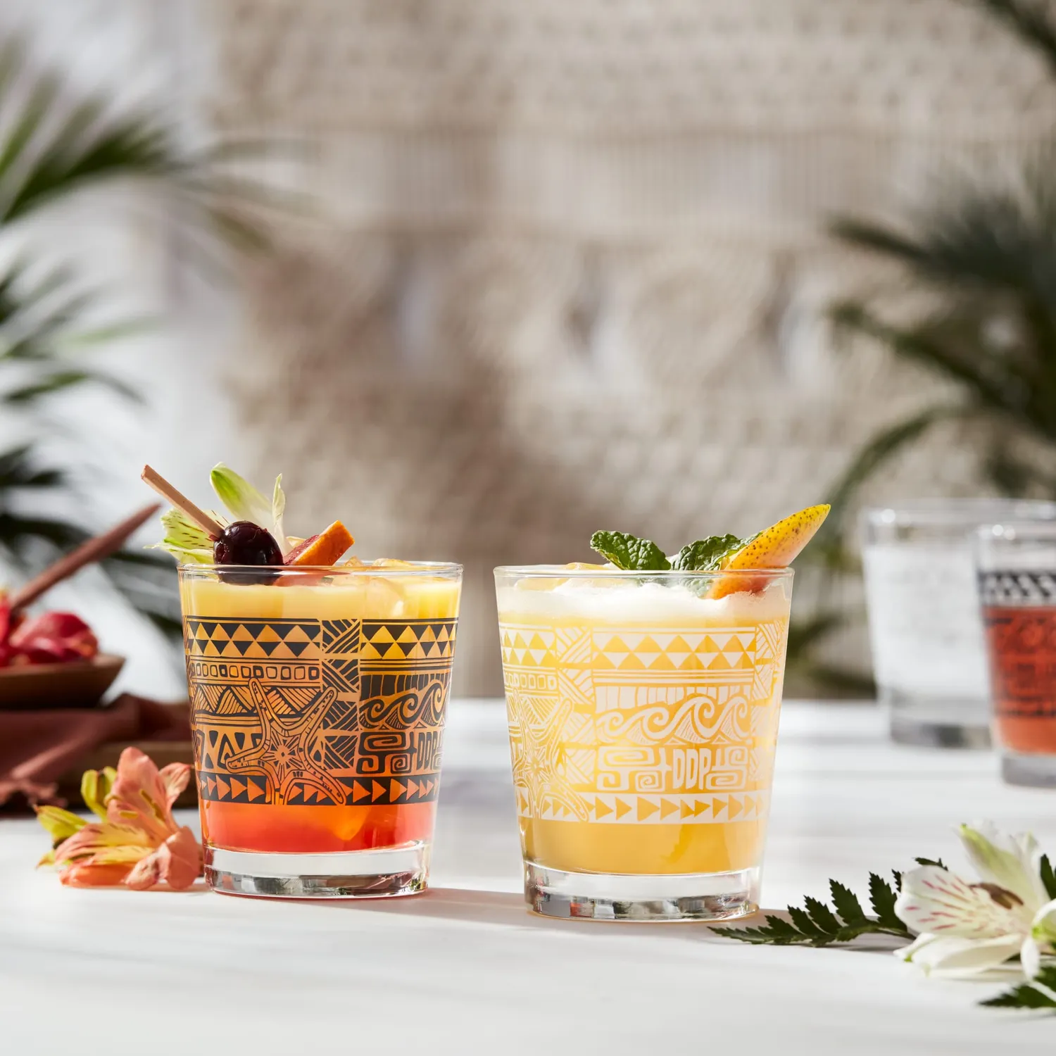 Libbey Tiki Kahiko rocksglas 4 stk sort 384 ml