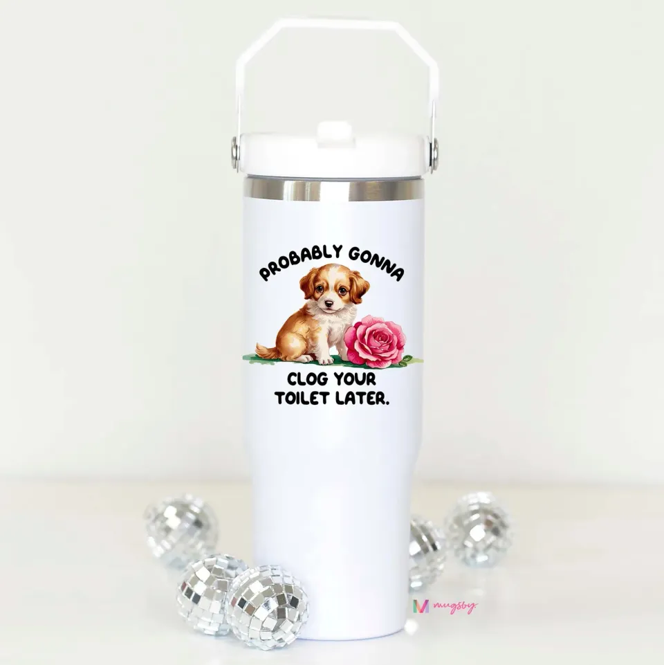 Mugsby Clog Your Toilet termokop 887 ml stål sjov