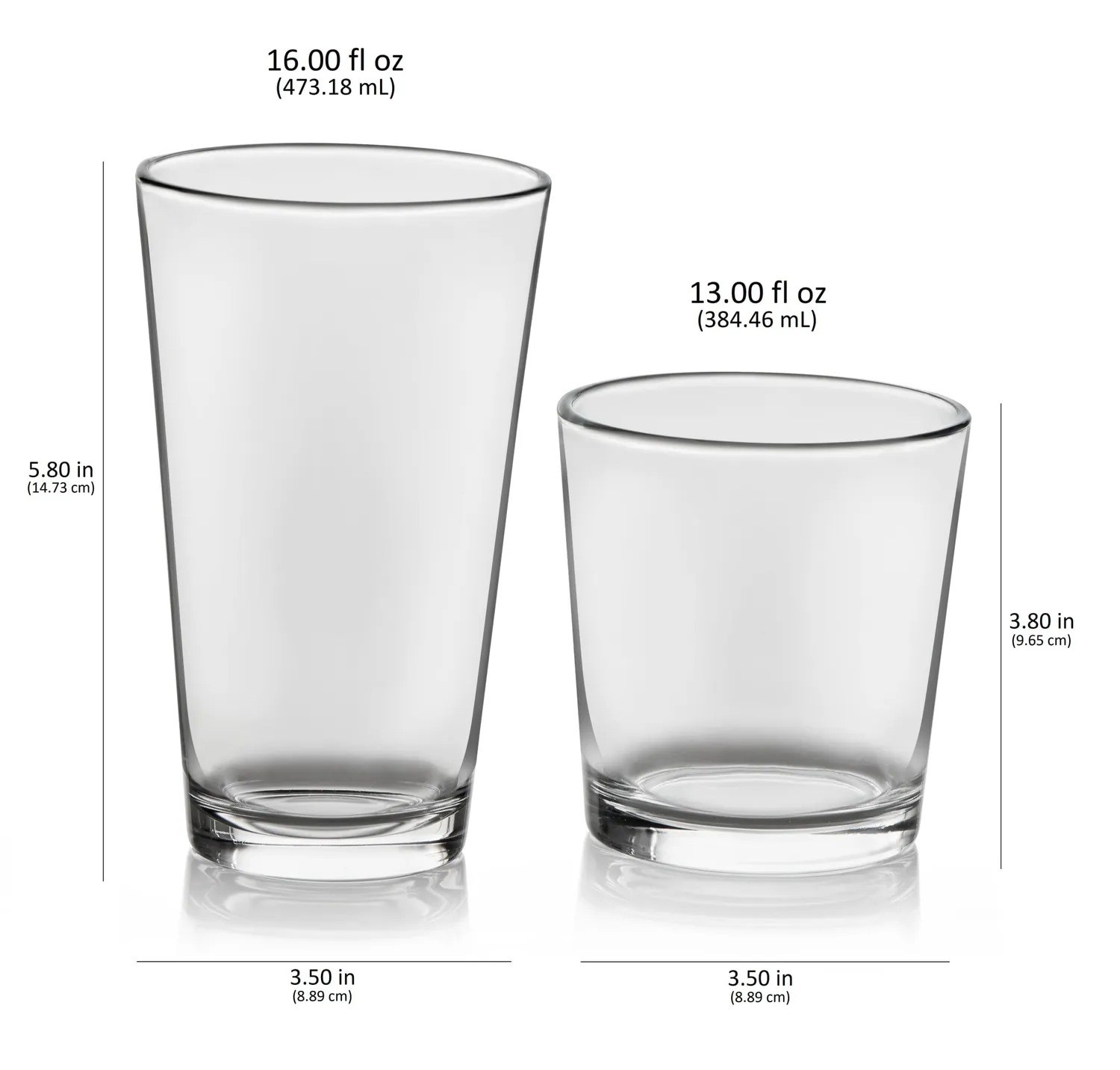 Libbey Flare glassæt 16 dele klart glas til fest