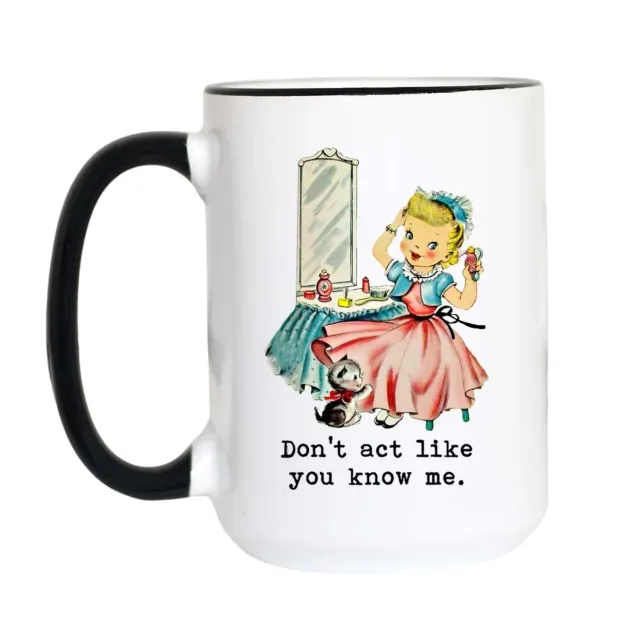Mugsby Don't Act Like You Know Me krus 325 ml sjov
