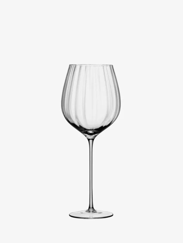 LSA Aurelia rødvinsglas 2 stk riflet tulipan
