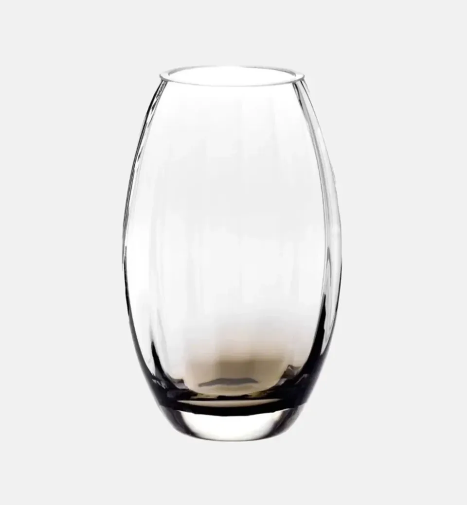 Krosno Gemstone vase 23,5 cm røgfarvet krystal