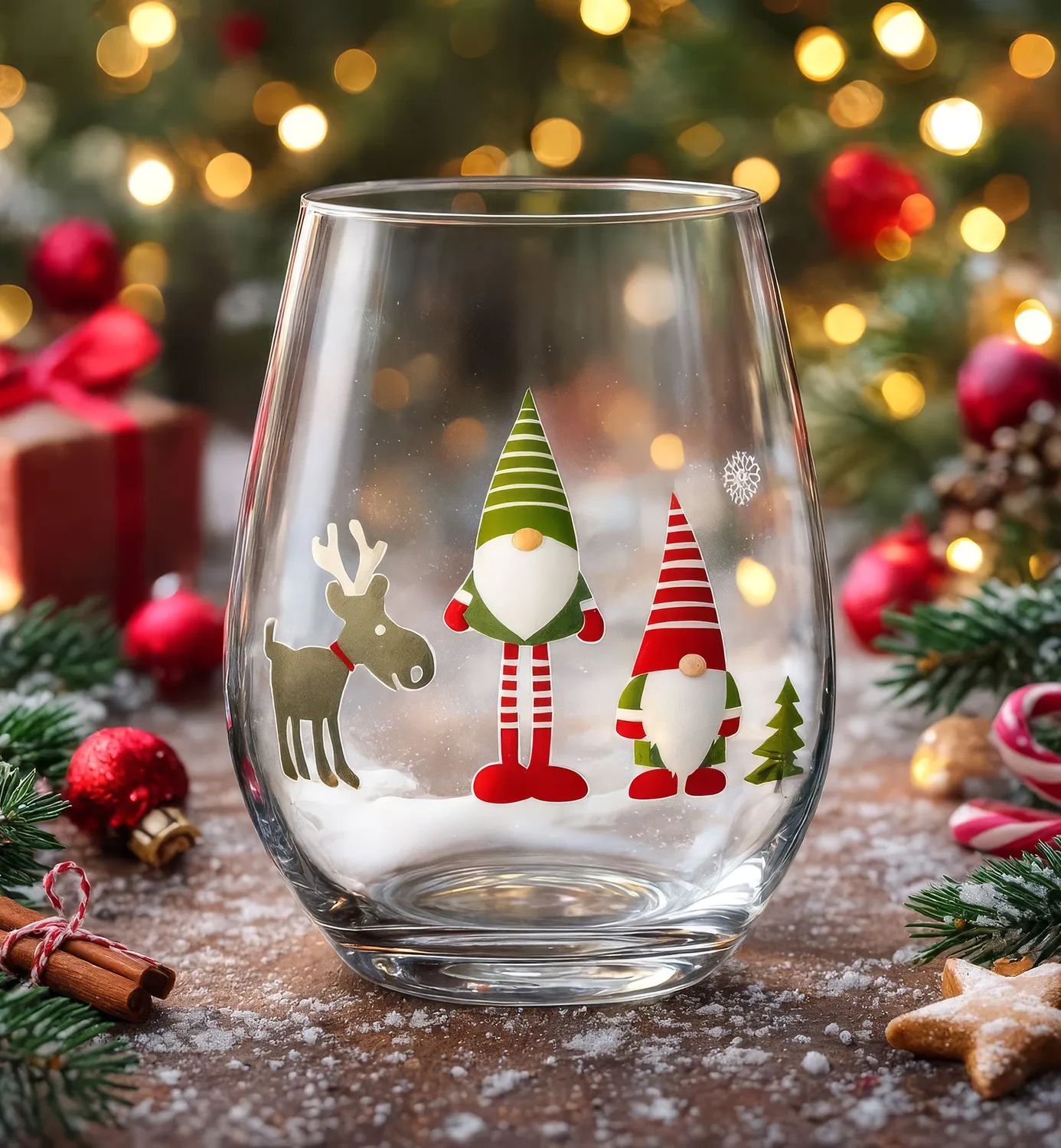Krosno Christmas vandglas 550 ml nisser