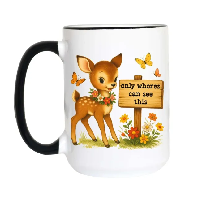 Mugsby Only Whores Can See This krus 325 ml sjov