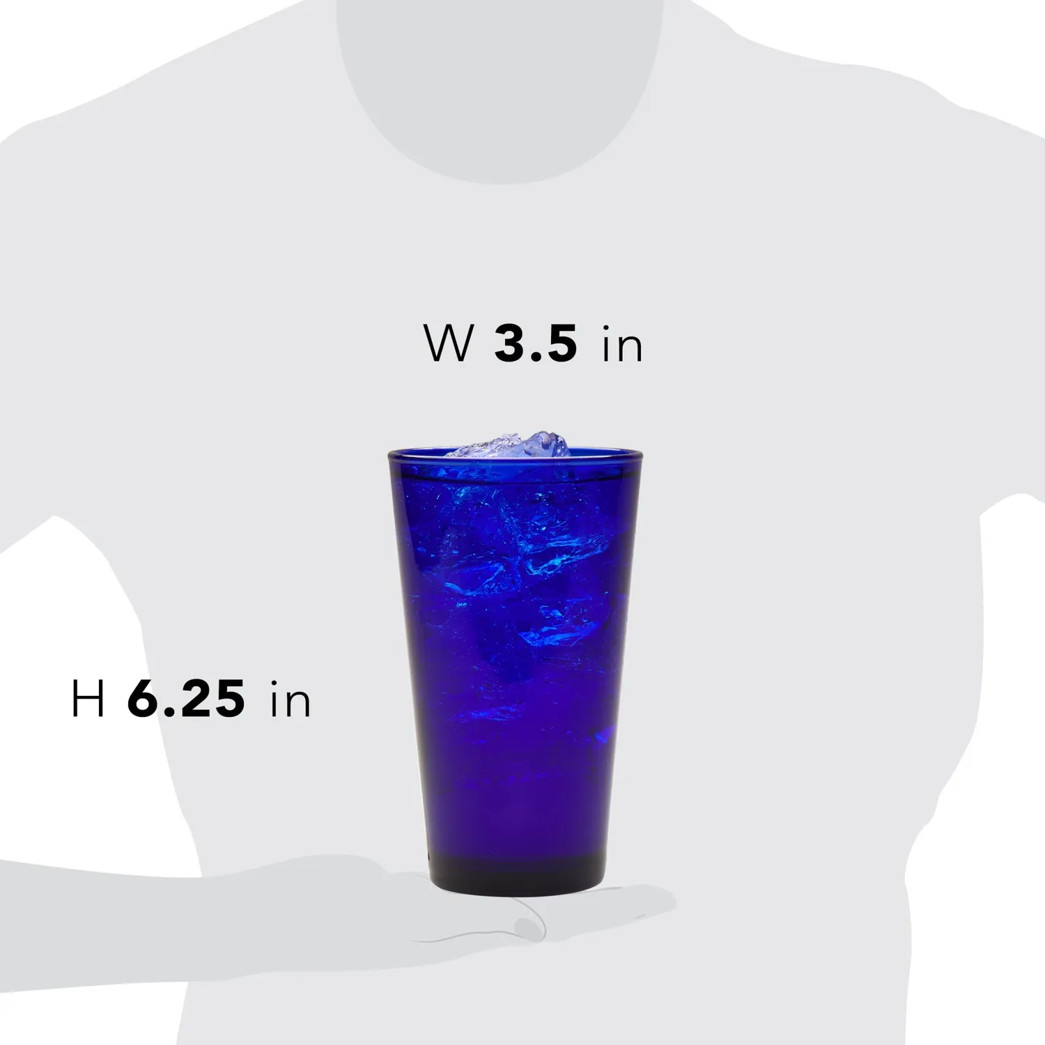 Libbey Flare Cobalt tumbler 8-pak 510 ml blå