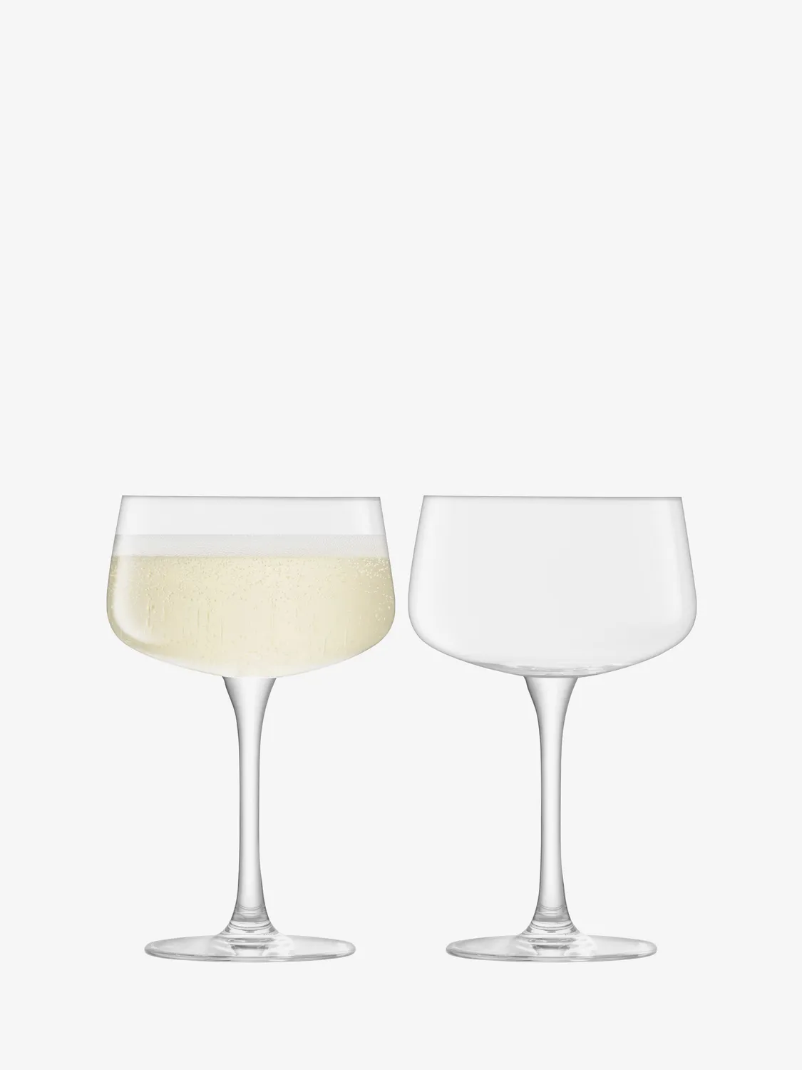 LSA Arc cocktailglas saucer 2 stk blyfrit