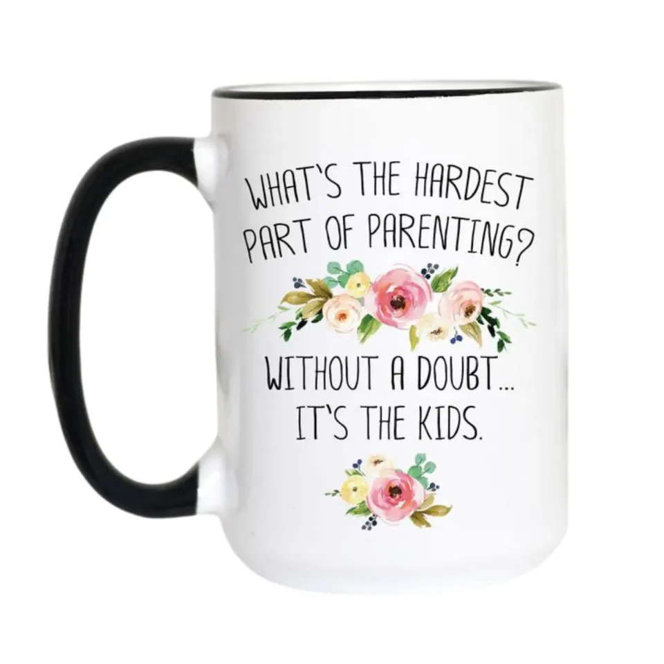 Mugsby It's the Kids krus 325 ml hvid sjov forældregave