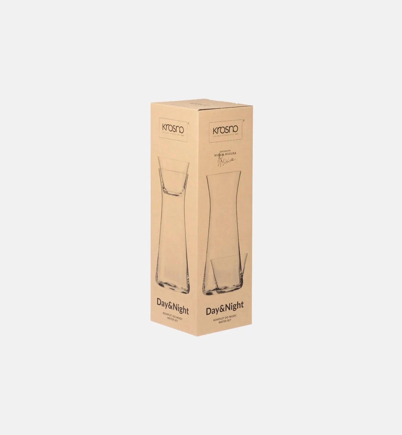 Krosno Day Night vandkaraffel 450 ml + glas