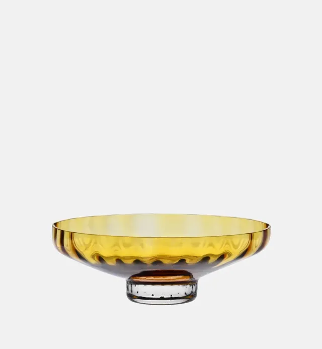 Krosno Ballerina serveringsskål 34 cm amber