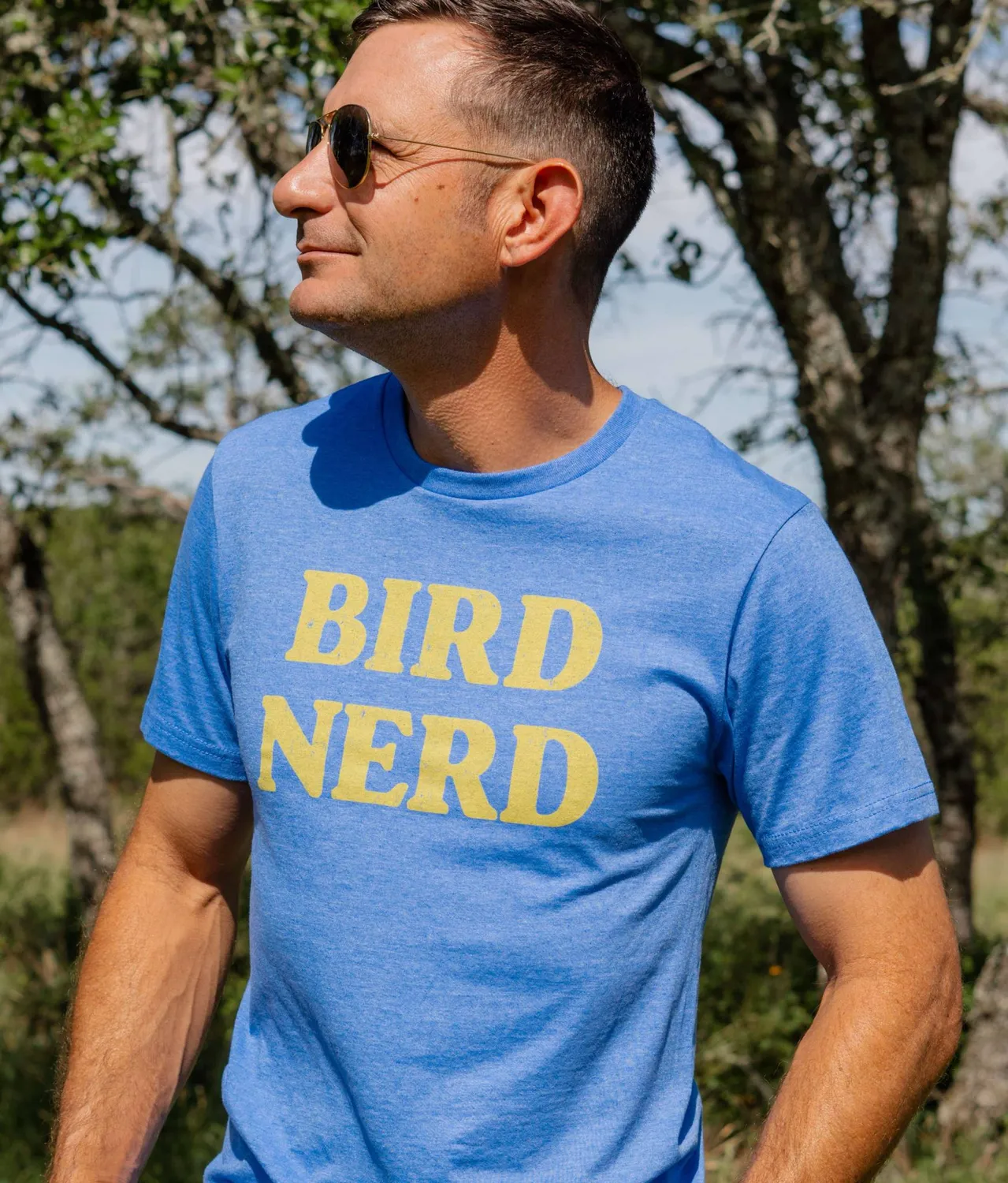 Mugsby Bird Nerd t-shirt unisex fuglekigger