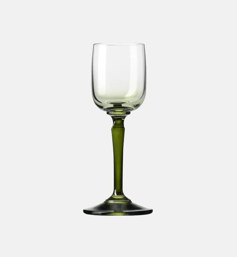 Krosno Celebration Moments vodkaglas 40 ml grøn stilk