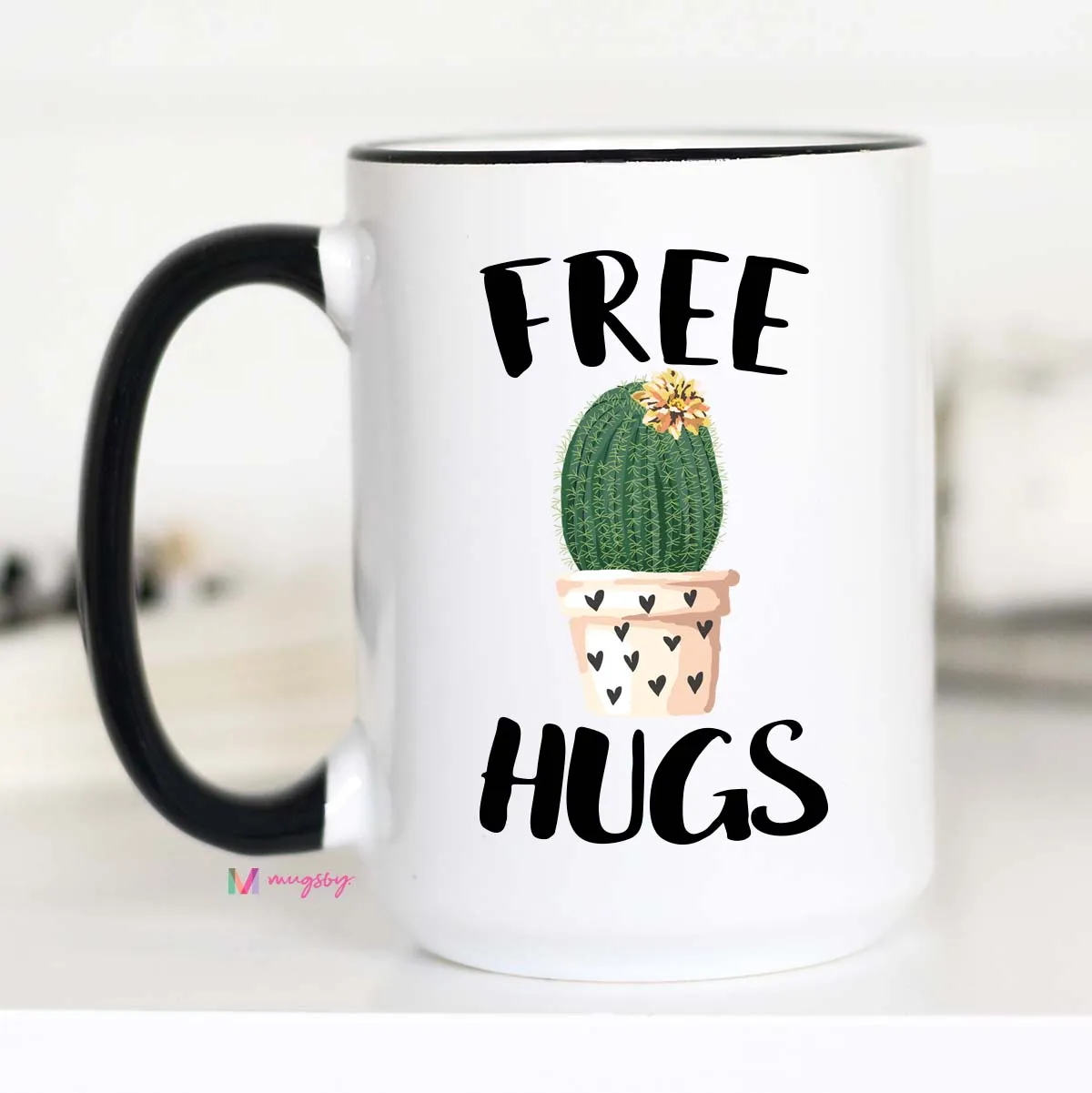Mugsby Free Hugs Cactus kop 325 ml kaktus