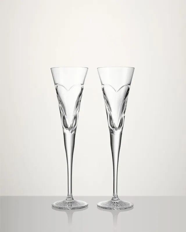 Waterford Wishes Love champagneglas 2 stk krystal
