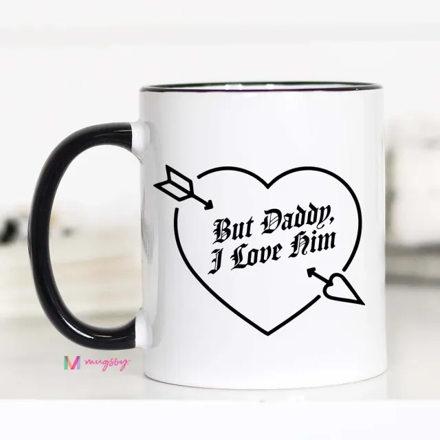 Mugsby But Daddy I Love Him krus 325 ml hvid