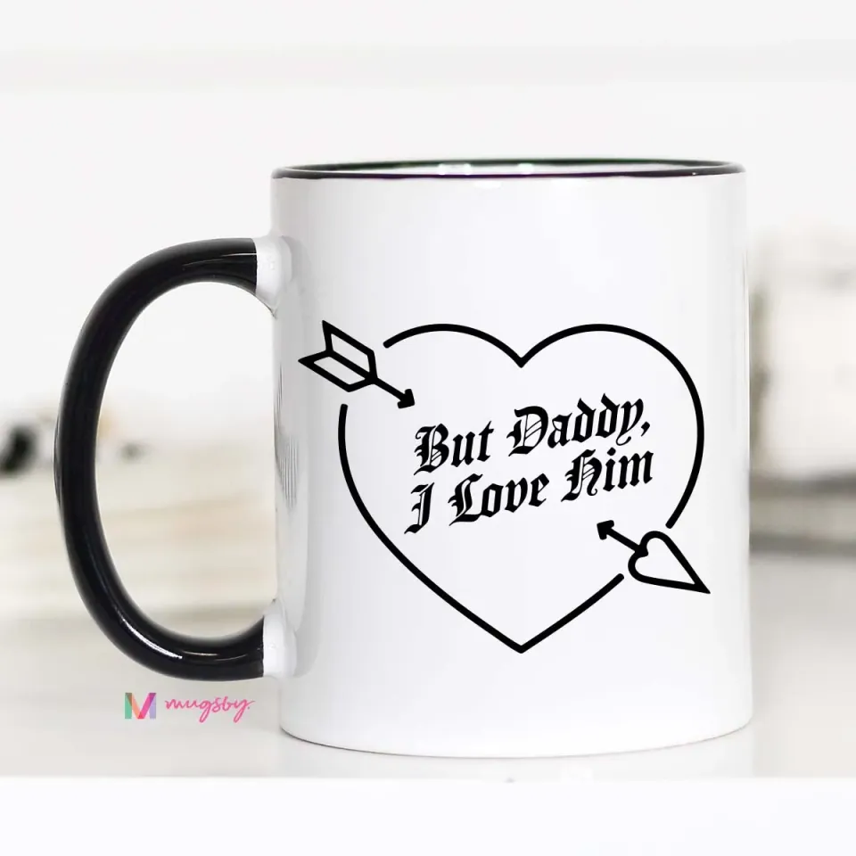 Mugsby But Daddy I Love Him krus 325 ml hvid