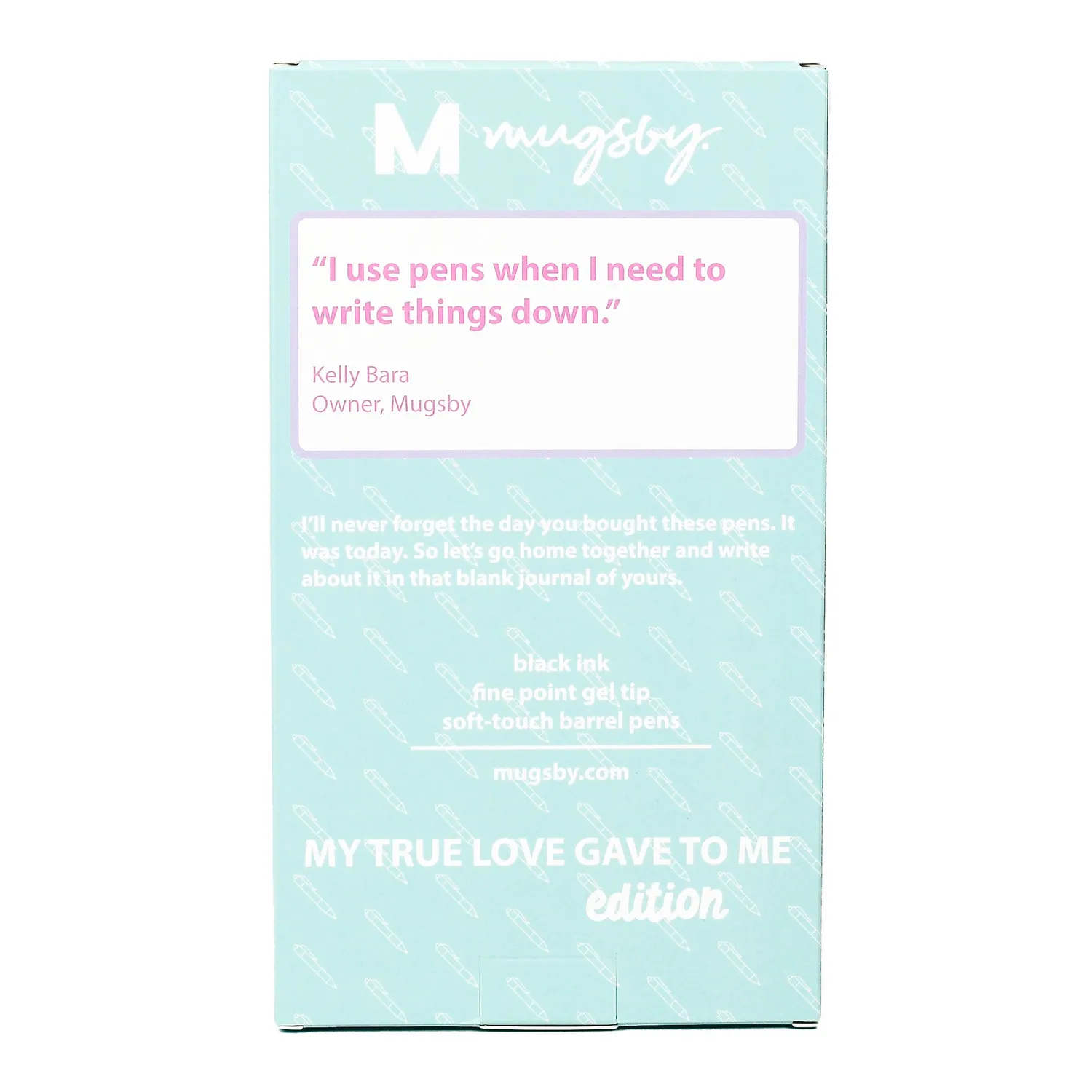 Mugsby My True Love Gave to Me kuglepennesæt sjov