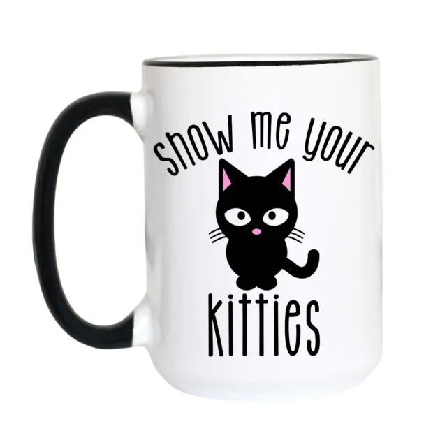 Mugsby Show Me Your Kitties kop 325 ml hvid kat
