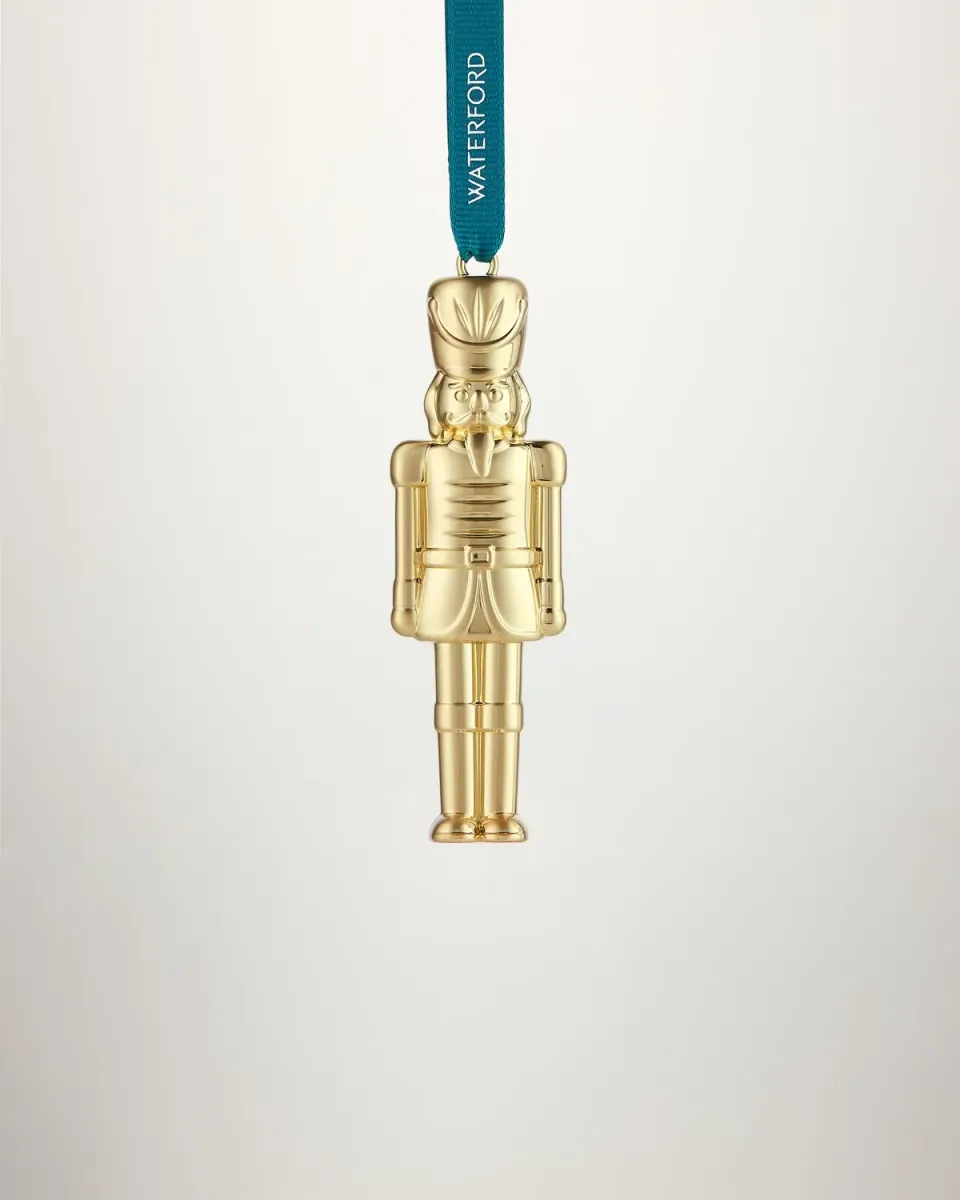 Waterford Nøddeknækker julepynt guld ornament