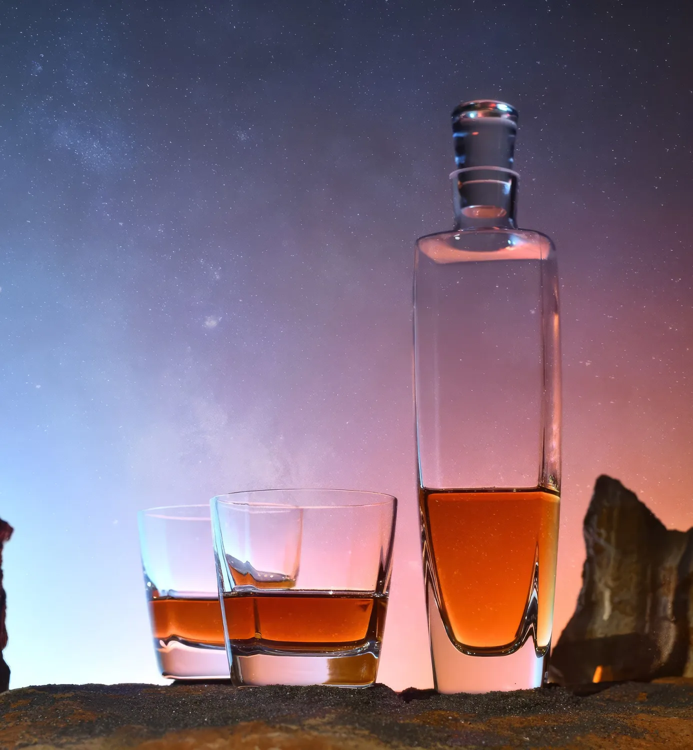 Krosno Sky whiskysæt 3 dele karaffel og glas