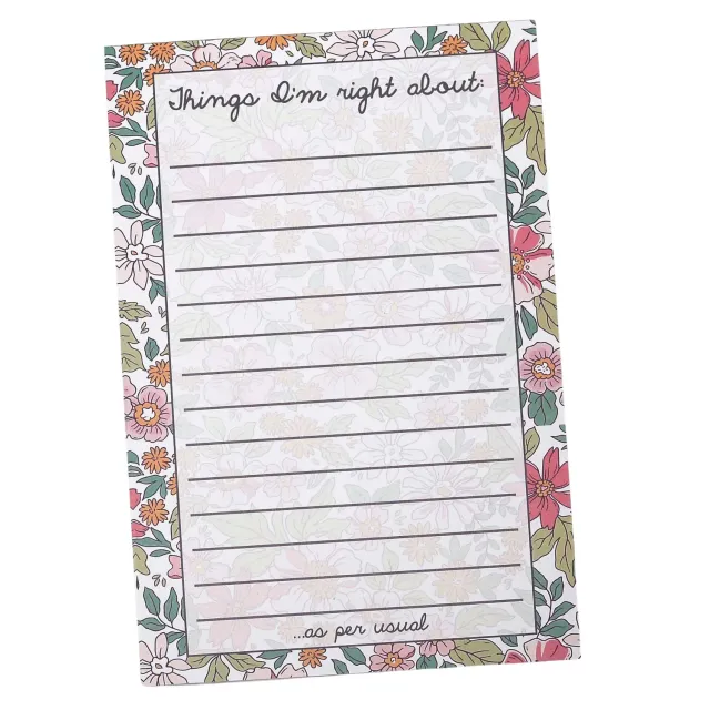 Mugsby Things I'm Right About notesblok blomstret