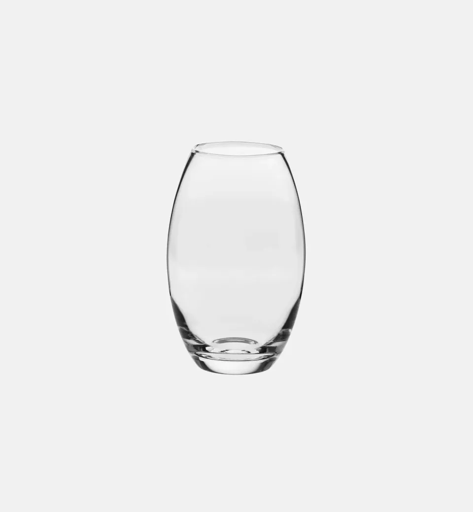 Krosno Smooth Oval vase 23,5 cm klar glas