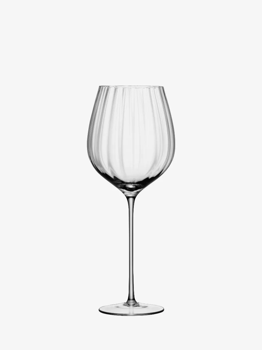 LSA Aurelia rødvinsglas 4 stk riflet